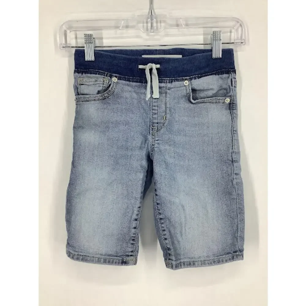 Old Navy Boys Karate Slim Stretch Denim Jean Shorts Kids Youth Size Medium